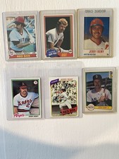 Jerry Remy 6 Baseball Cards Boston Red Sox - Topps Donruss