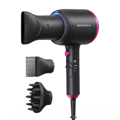 Ionic Hair Dryer 1875W Ceramic Fast Dry w/ Diffuser 3 Attachments