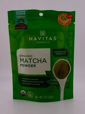 Navitas Organics Matcha Powder 3 oz - Plant Based Superfood NON GMO Organic