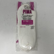 VINTAGE 60s 70s Terry Cloth Socks Booties Womens 8-11 White NEW