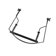 Geesatis 10 Holes Harmonica Neck Stand,Metal Adjustable 10 Hole, Black 1Pack