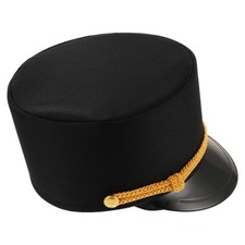 Train Hat Conductor Adult Engineer Cap Black Engineering Party Decoration