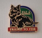 Vtg White House FDR Dog Fala Collectible Pin