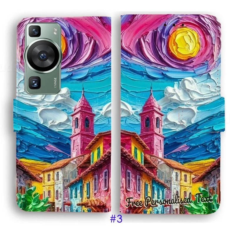 Capa telefone texto personalizada para Huawei P Series - P60/50/40/30/20/10/9/8 - Imagem 4 de 4