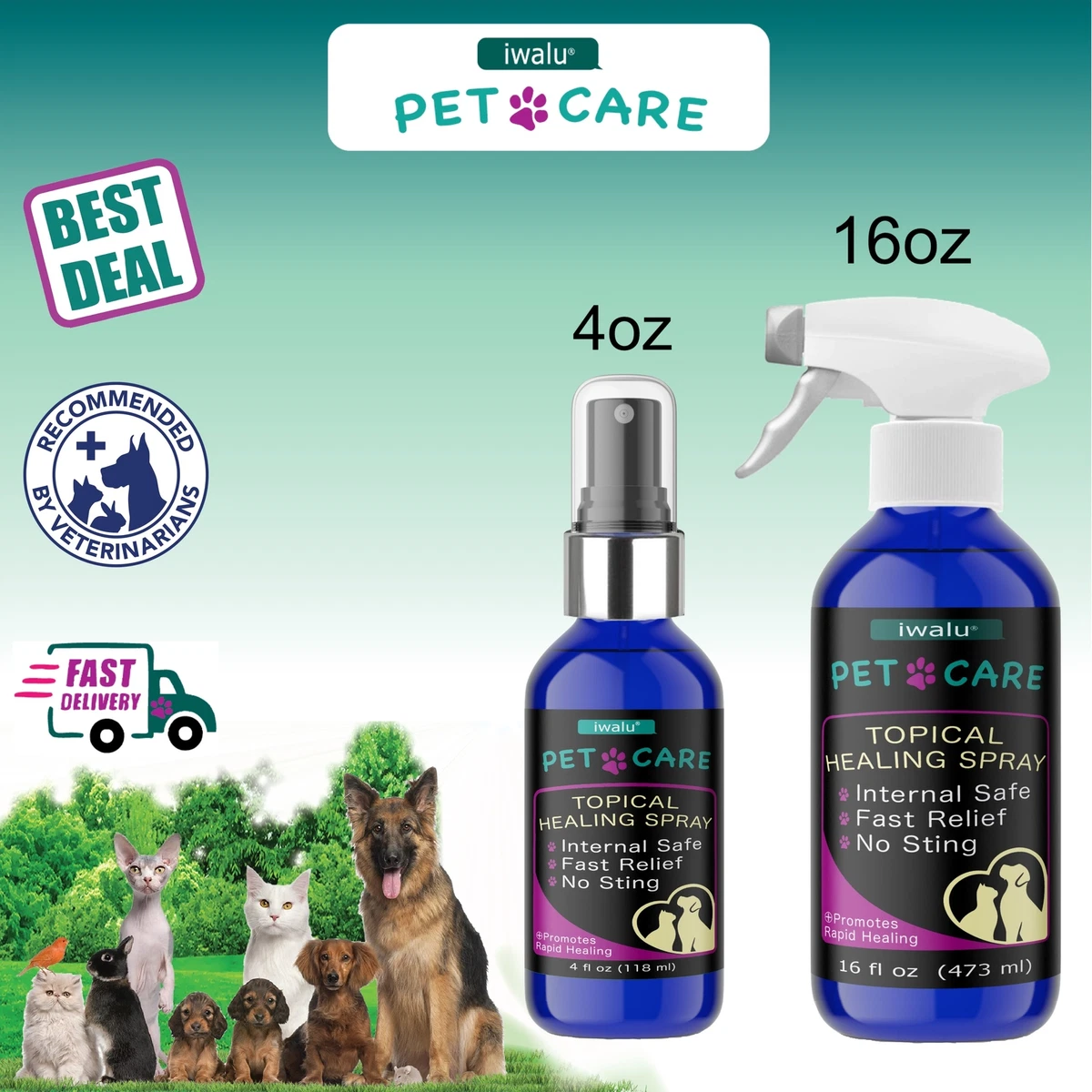 HOT SPOT DOG TREATMENT Soothe Skin Anti fungal Fast Acting Rash