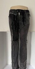Pantalones de mezclilla JUNKER DESIGNS ÚNICOS 36” para hombre comprados en Agatha Blois c. 2006-8