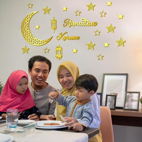 23 Pcs Ramadan Decorations for Home 2025 Ramadan Eid Mubarak Wall Decor Islamic - Picture 4 of 12