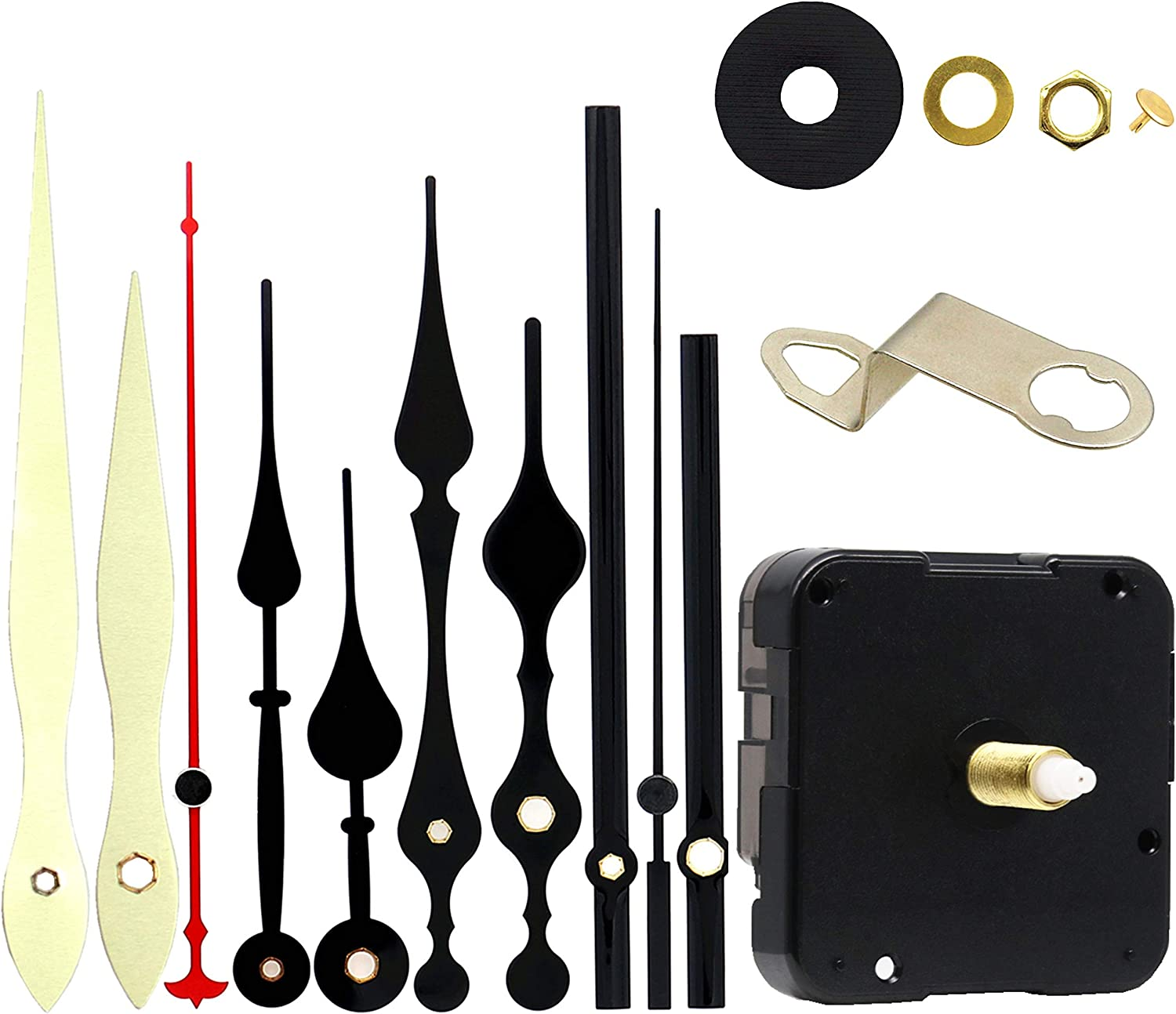 Wall Clock Movement Mechanism DIY Repair Kit Battery Operated Quartz Clock Parts-image