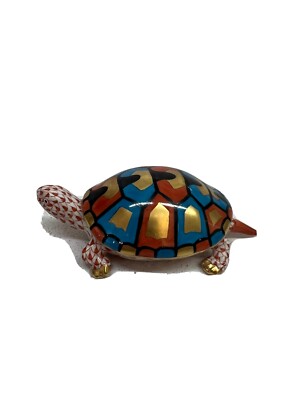 Herend Turtle Rust Fishnet 