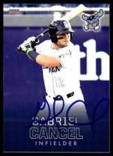 2018 Choice Gabriel Cancel Auto Wilmington Blue Rocks #7 COA Card Signed