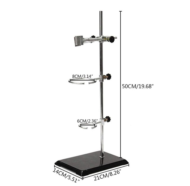 50cm Lab Stands Bracket Retort Support Platform Clamp Chemistry Bottle Tube Tool eBay