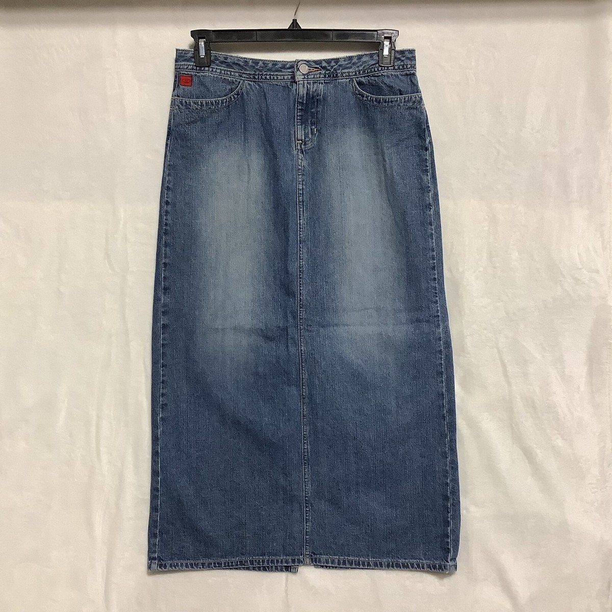 Vintage Bongo Let Me B Denim Skirt Womens Size 11 High Rise