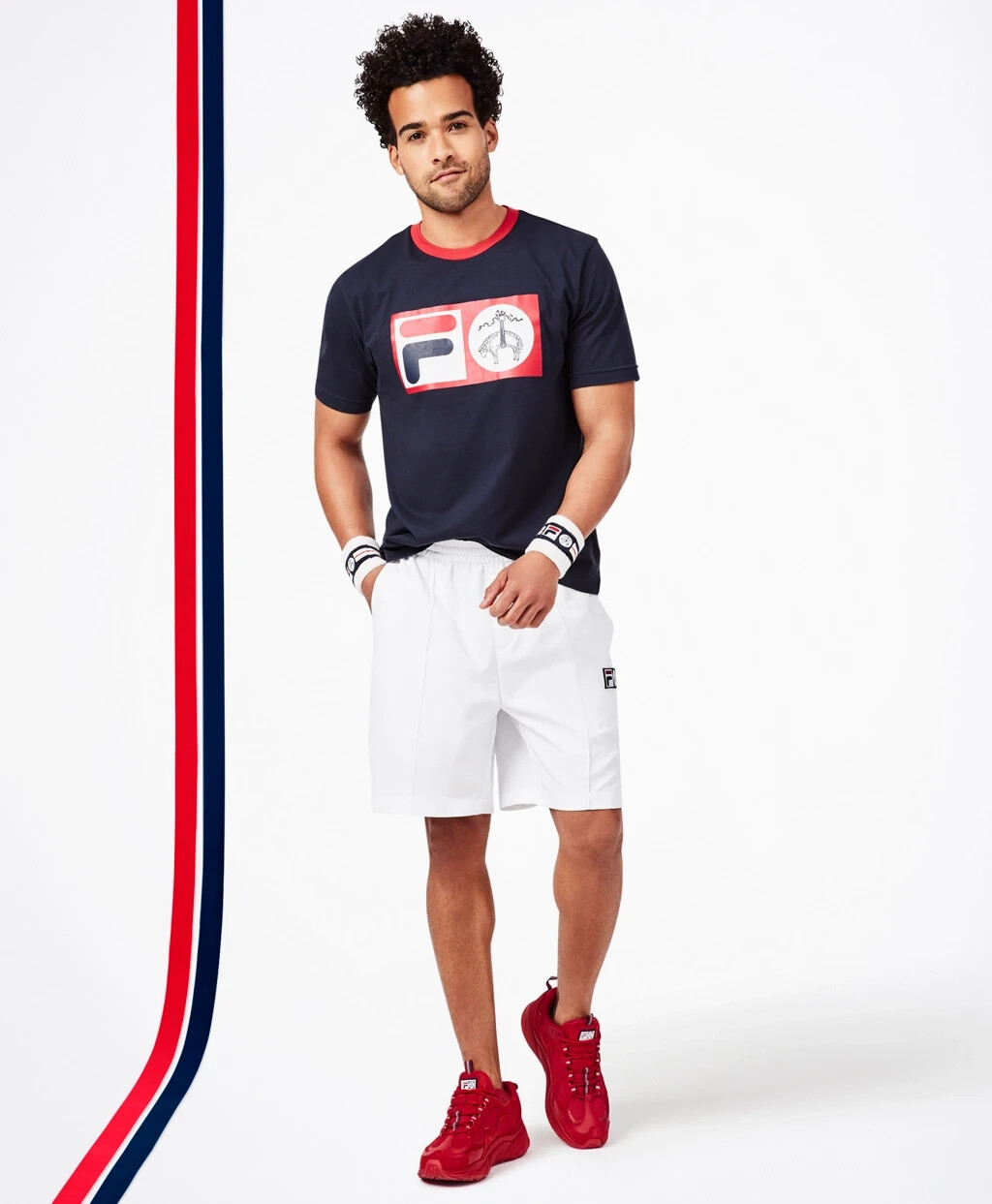 Brooks Brothers x FILA Deuce Logo Men’s Supima Cotton T Shirt Tennis $78 NEW M