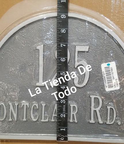 CUSTOM ADDRESS SIGN PLAQUE METAL "125 MONTCLAIR RD N" NJ 08005 READ - 第 3/3 張圖片