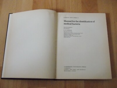 identification of medical bacteria 2nd edition (cowan and steel)