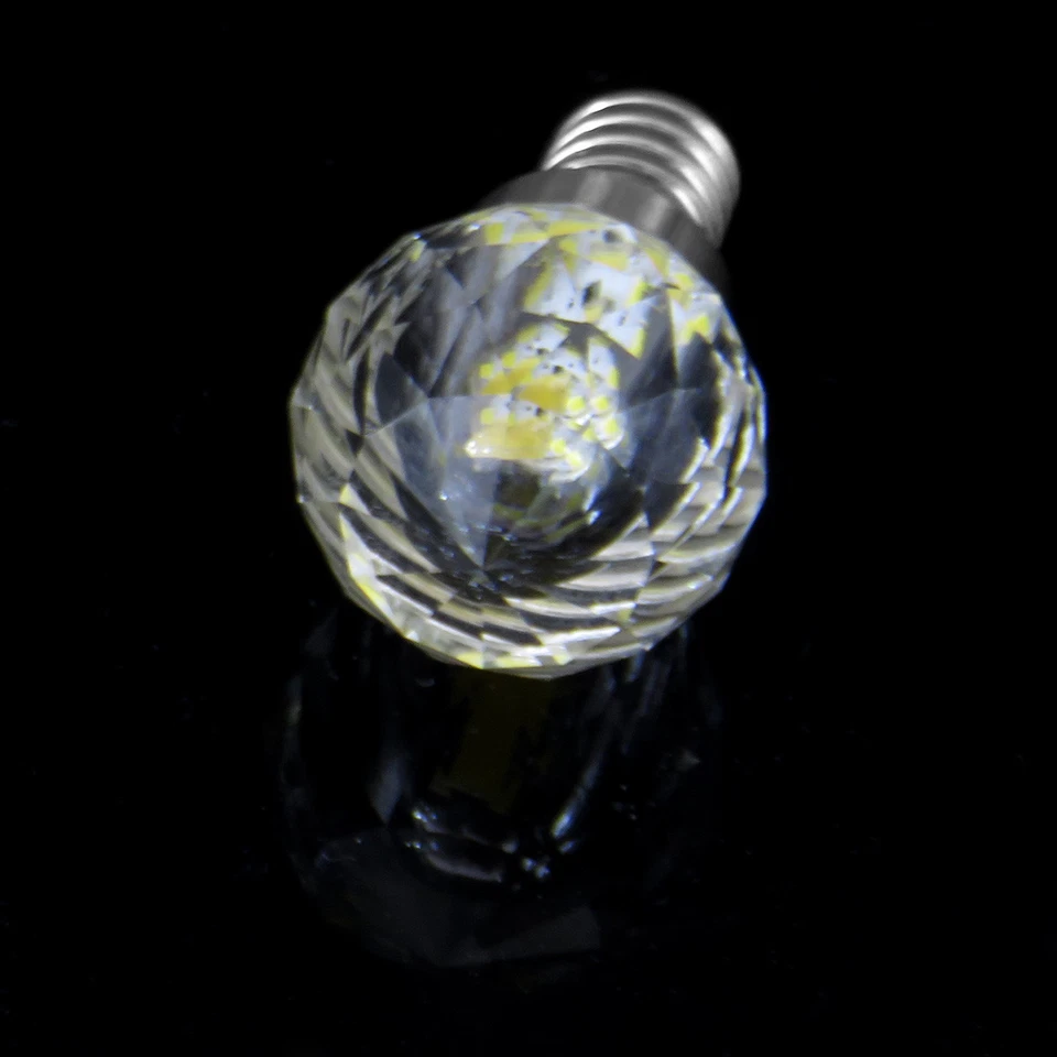 2/10pcs E12 C7 K9 Crystal LED Bulb Lamp 1505 COB+2835SMD 110V 4W Crystal Light Y - Image 2 of 3