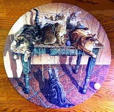 Table Manners Puzzle Cats and Strings NO BOX Brand 500 Pieces #8094