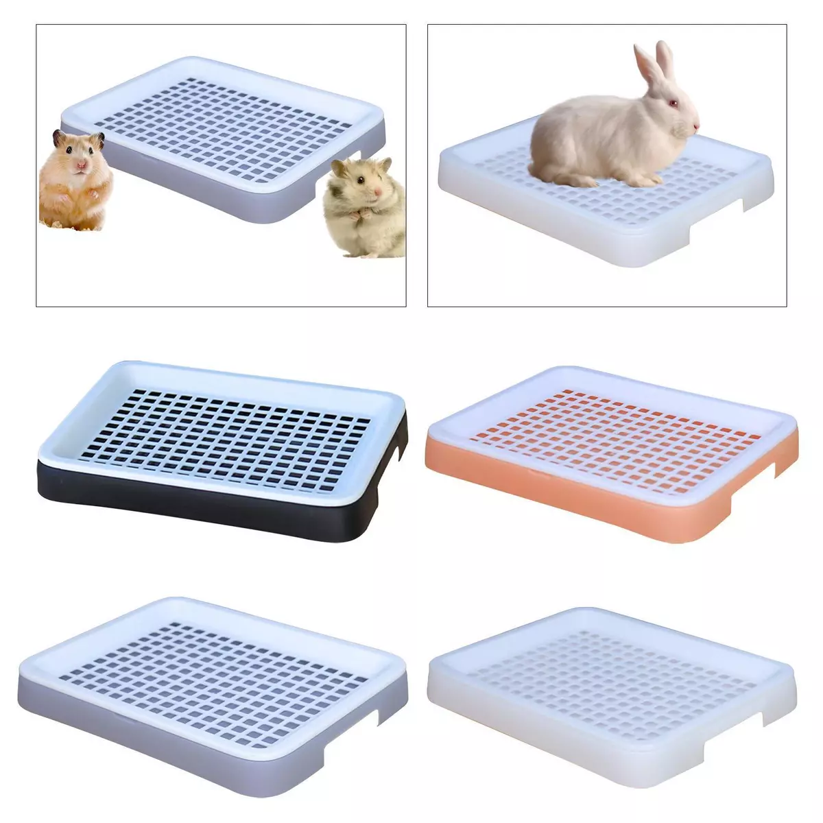 Rabbit Litter Box Guinea Pig Litter Pan for Ferrets Small Animals