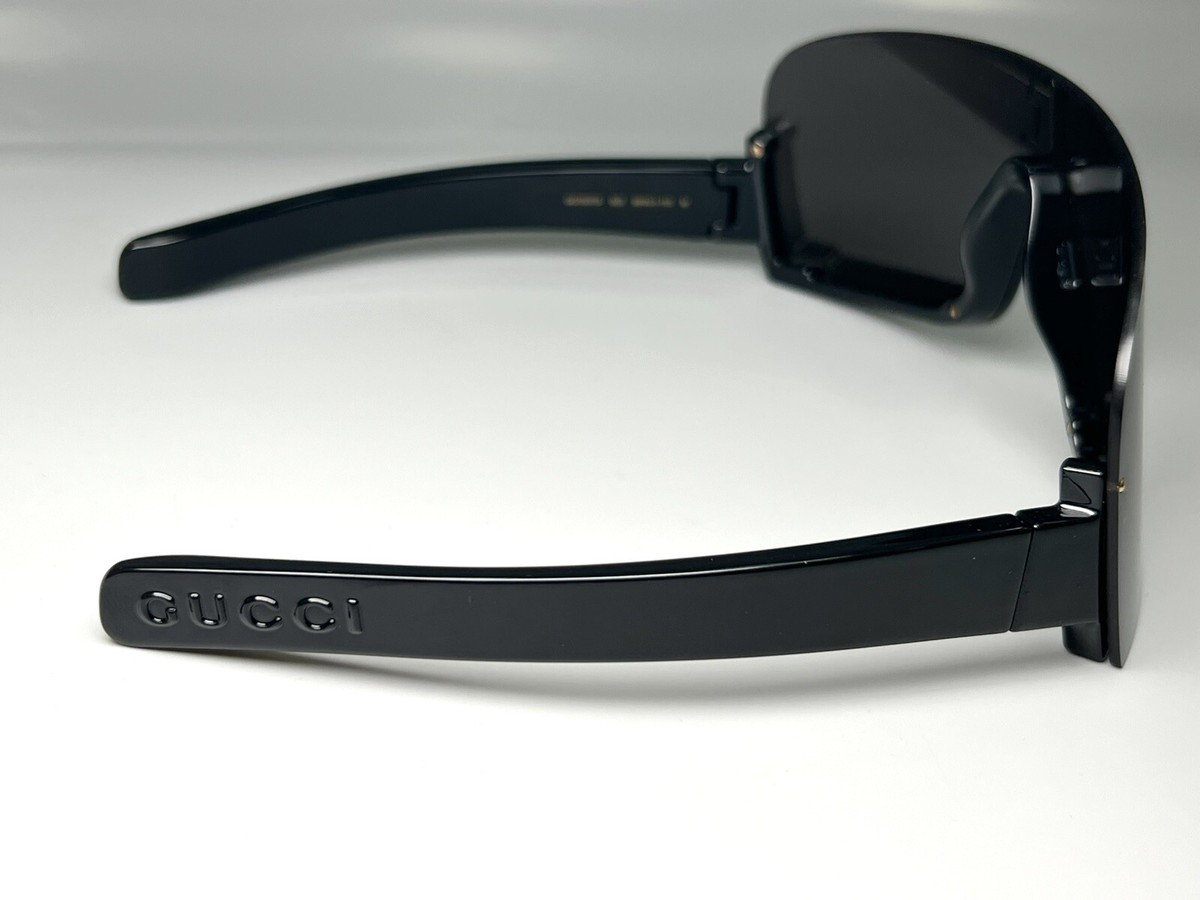 Brand New GUCCI Sunglasses GG1637S Black Shield Small 99-115 