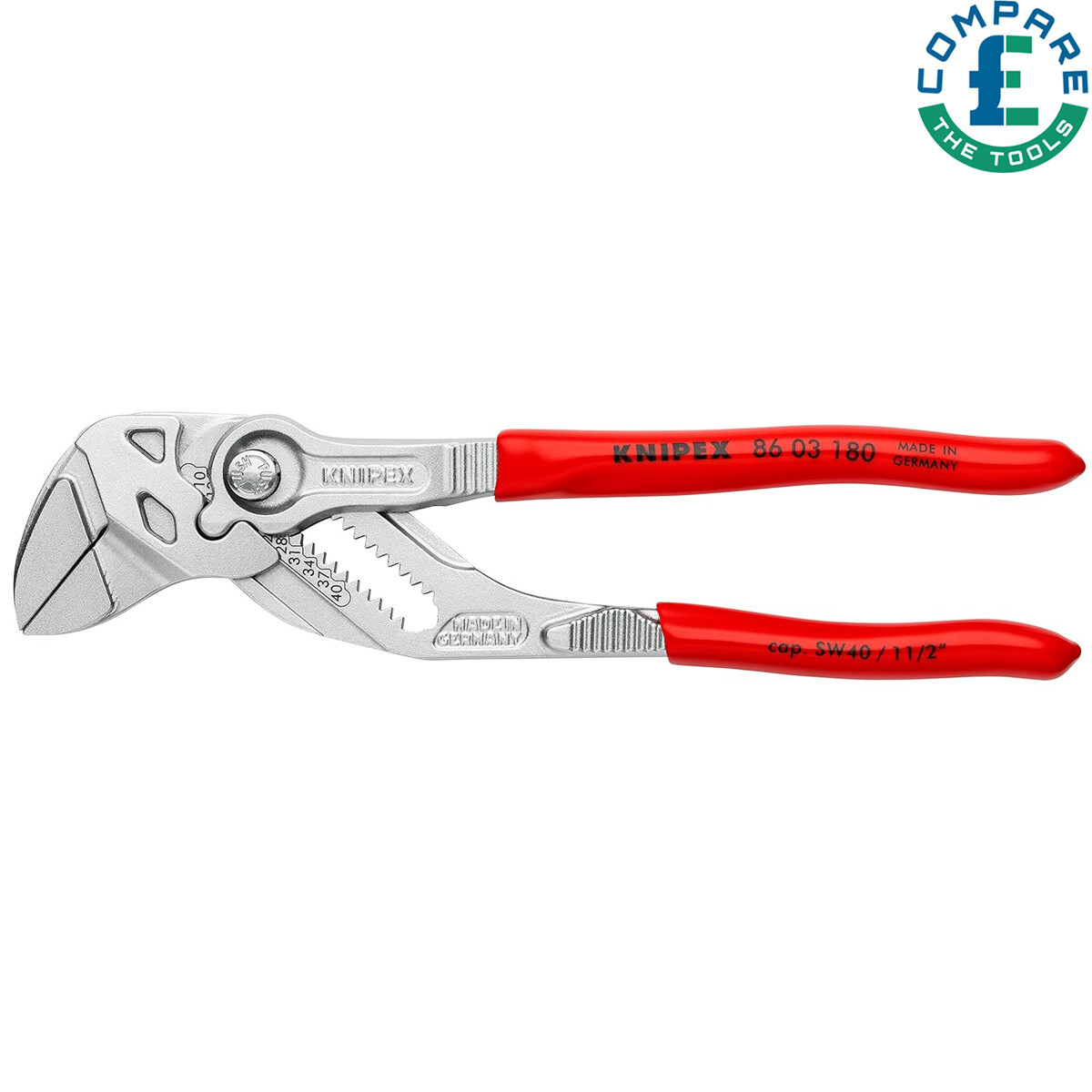 Knipex 86 03 180 Chrome Plier Wrenches 180mm