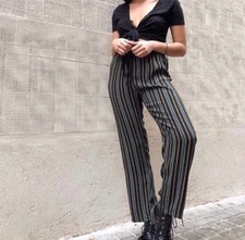Brandy Melville Flowy Green/black/tan 