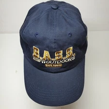 B.A.S.S. World Largest Fishing Organization Angler Hat Blue Fishing Cap ESPN