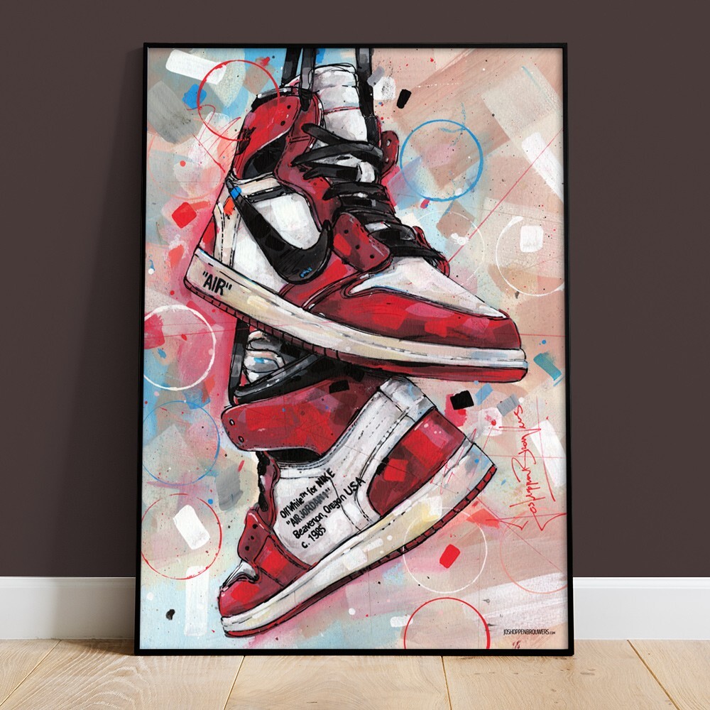 Nike air Jordan 1 off-white Chicago poster (70x100cm / 27.56x39.37