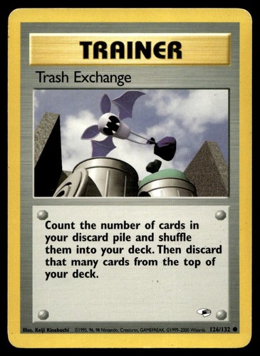 Trash Exchange 126/132 Carte Pokemon Gym Héros Dresseur Commune LP E48