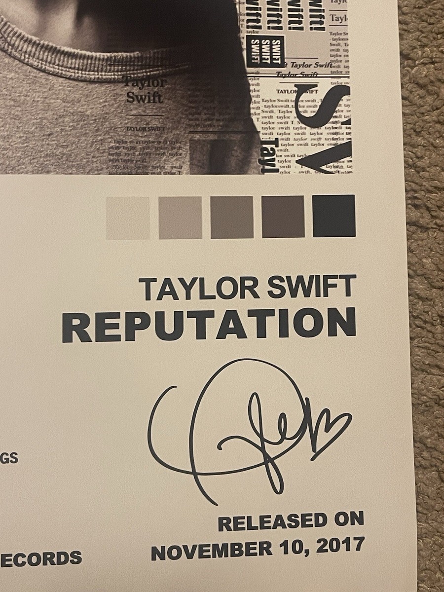 Taylor Swift reputation 直筆サイン付き Lot Detail - Taylor Swift Signed 