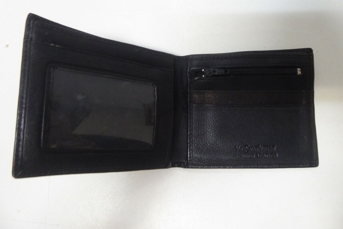 VINTAGE ORIGINAL YSL YVES SAINT LAURENT MENS LEATHER PURSE VINTAGE ORIGINAL YSL YVES SAINT LAURENT MENS LEATHER PURSE