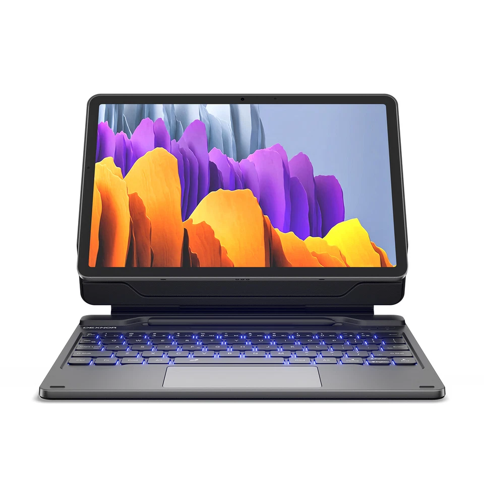 Funda con teclado Dexnor para Samsung Galaxy Tab S7+/S7 FE/S8+/S9+/S9 FE+/S10+ Plus Foto 2 de 4