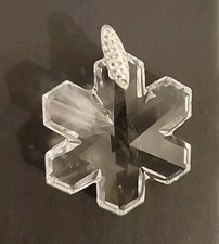 Austria Swarovski Crystal Silver Ornament Snowflake Pendant