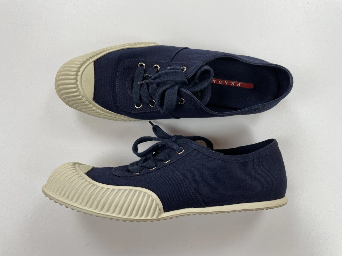 Prada canvas hotsell shoes