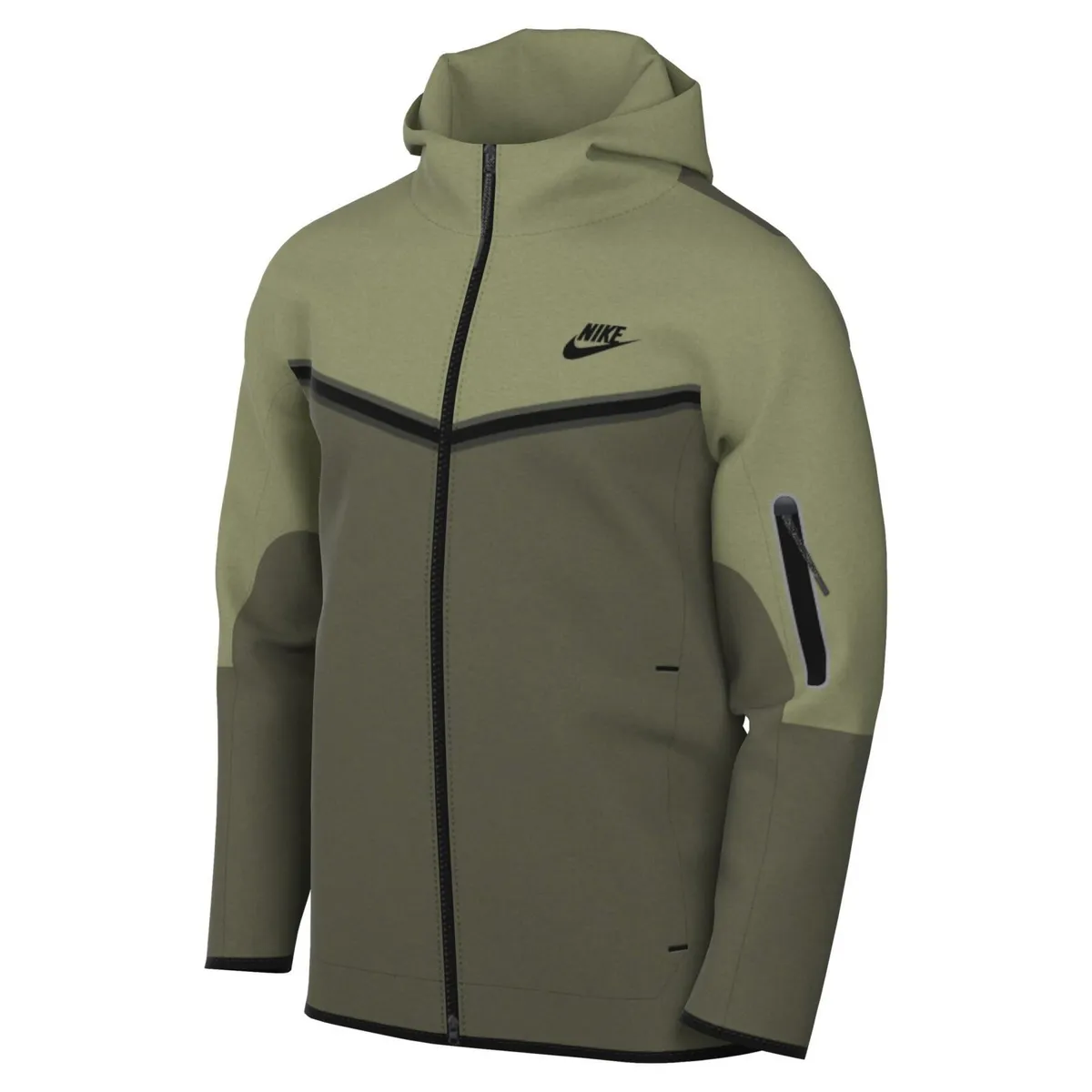 Nike Sportswear Tech Fleece Zip Jacket Alligator Green Large Tall CU4489-334