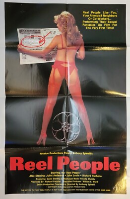 Reel People John Leslie 41x27 X-Rated Vintage Poster FAST SHIP FROM USA