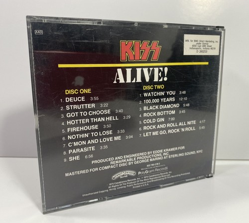 KISS ~ Alive! - Fatboy CD Box Set Original Casablanca Polygram 1989 BMG Club - Picture 5 of 6