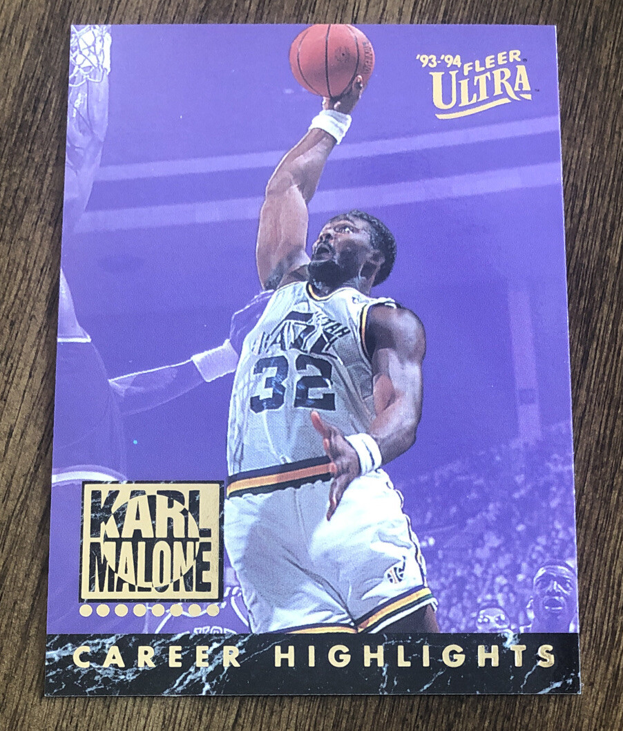 Karl Malone 1993-94 Fleer Ultra Career Highlights Jazz #5   *9614*