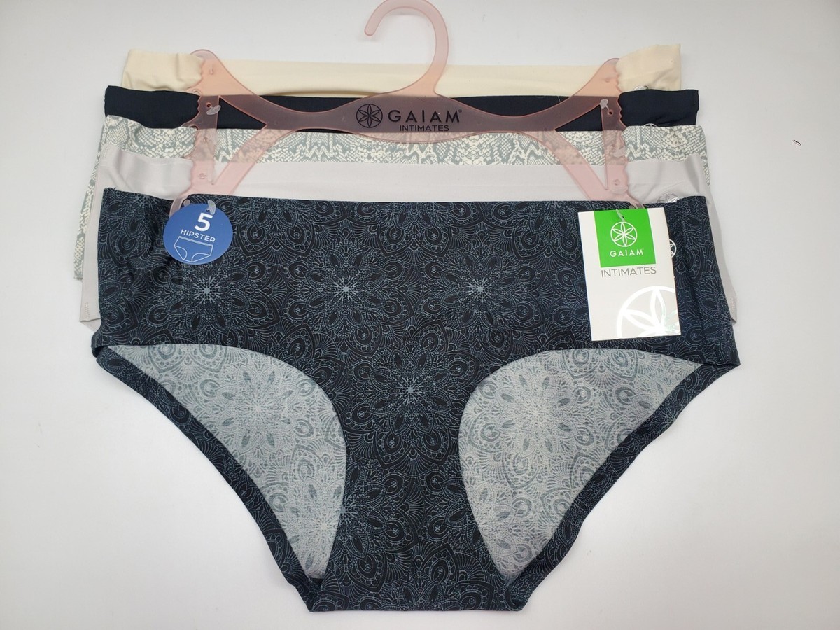 GAIAM 5 Pack Seamless Hipster Panties Sizes Small-Medium
