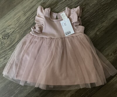 H&M baby Girl Blush Pink Tulle Dress 4-6 mo NWT CUTE AND SOFT Comfy  Princess | eBay