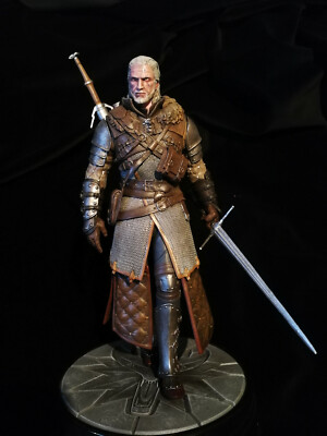 Witcher The White Wolf Geralt Action Figure 24cm Professionally Painted Display