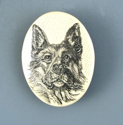 DOG LOVER HAND CRAFTED ARTISAL PIN - GERMAN SHEPHERD