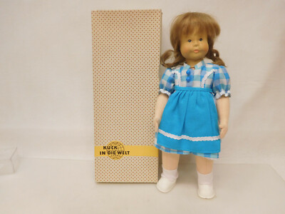 X-08333	Ältere Krahmer Kuck in die Welt Holzkopf Puppe L:ca.35cm