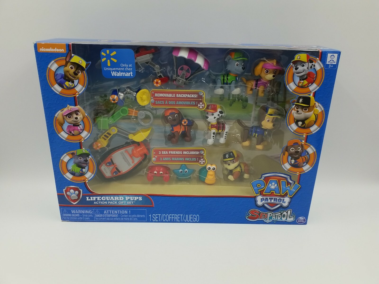 paw patrol sea patrol lifeguard pups action pack gift set