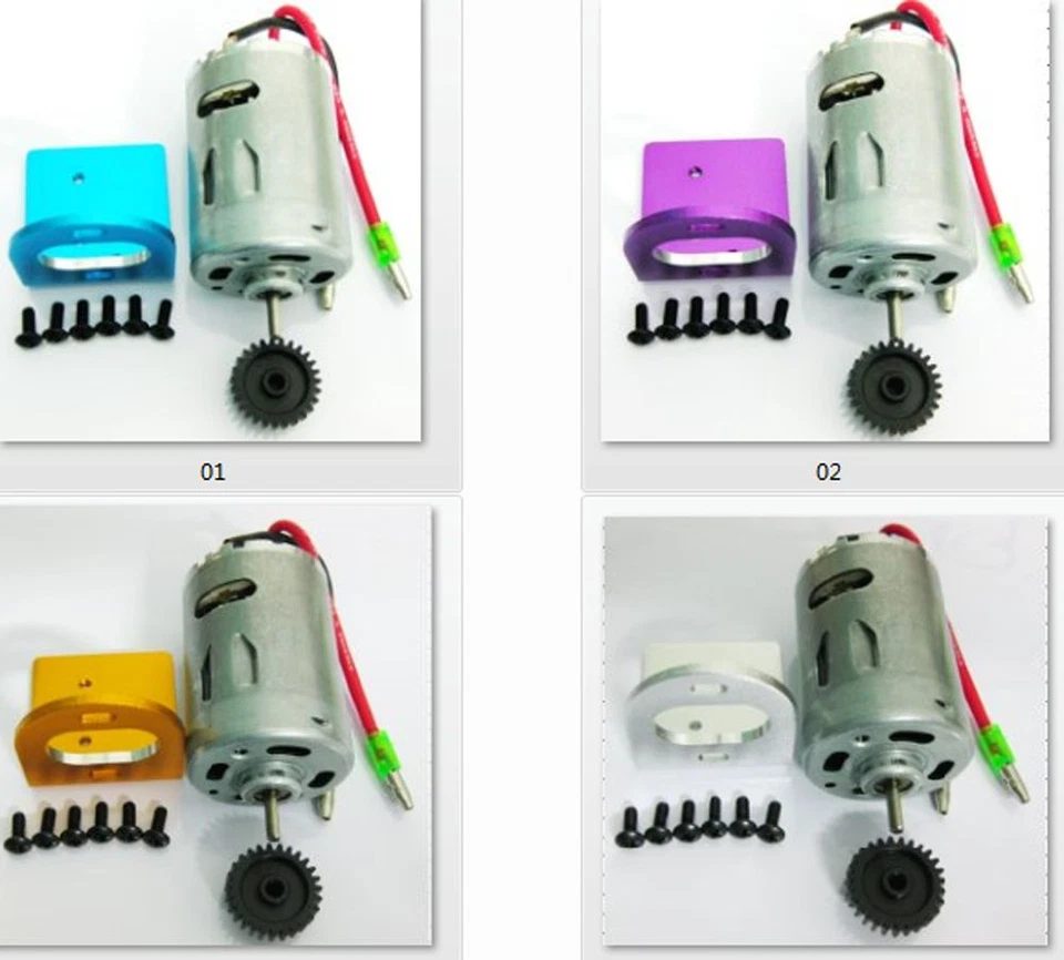 Motor 540 con ventilador + montaje + engranaje para RC 1/18 Wltoys A959 A969 A979 K929 actualización de coche Foto 2 de 4