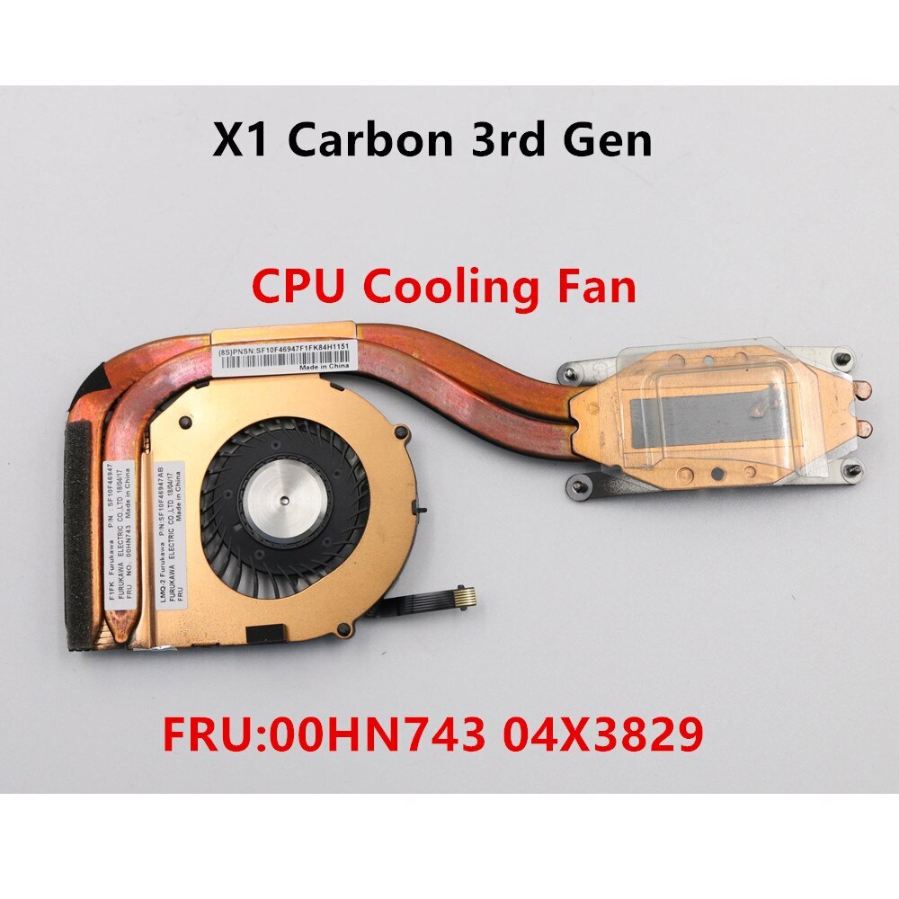 Original For Lenovo Thinkpad X1 Carbon 3rd Gen CPU Cooling