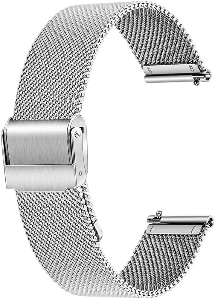 Stainless Steel Watch Band for Mens Women Quick Release Adjustable Watch Straps