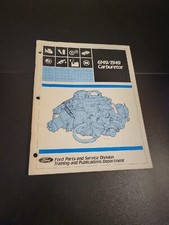 FORD PARTS AND SERVICE MAINTENANCE 6149/1949 CARBURETOR GUIDE MANUAL BOOK