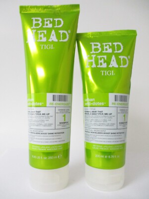 TIGI Bed Head Urban #1 Re-Energize Shampoo 8.45oz Conditioner 6.76oz DUO.