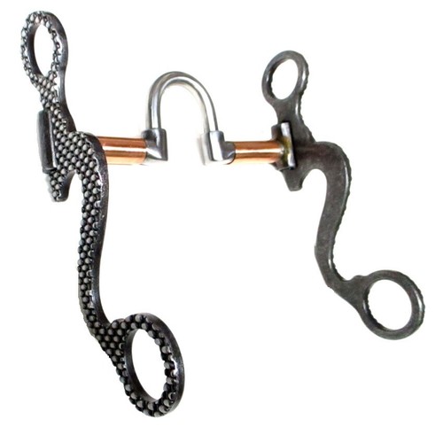 Correction 5" Mouth with Copper Rollers Aged Shank Pro Trainer Series Eddys Tack - Picture 2 of 4