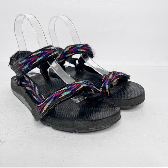 Sandali vintage Y2K Merrell neri color retrò taglia 7 donna